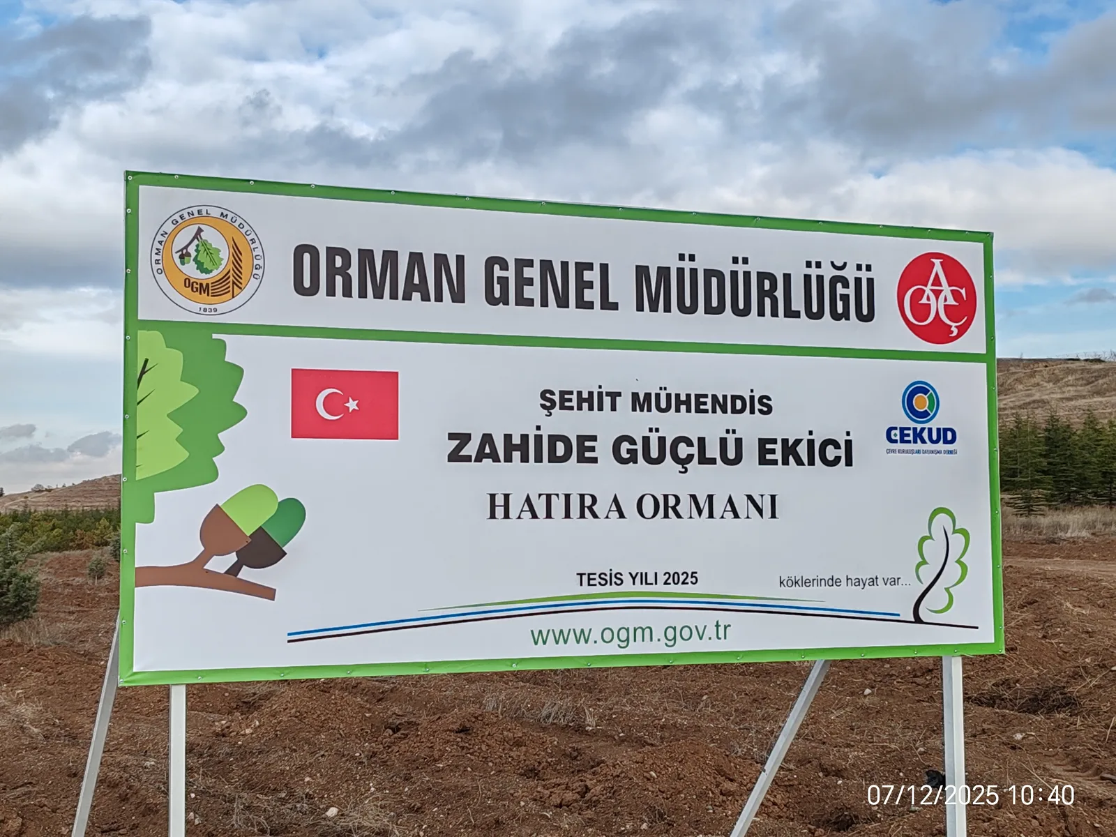 TUSAŞ Şehidi Zahide Güçlü Ekici Anısına Hatıra Ormanları Oluşturuldu