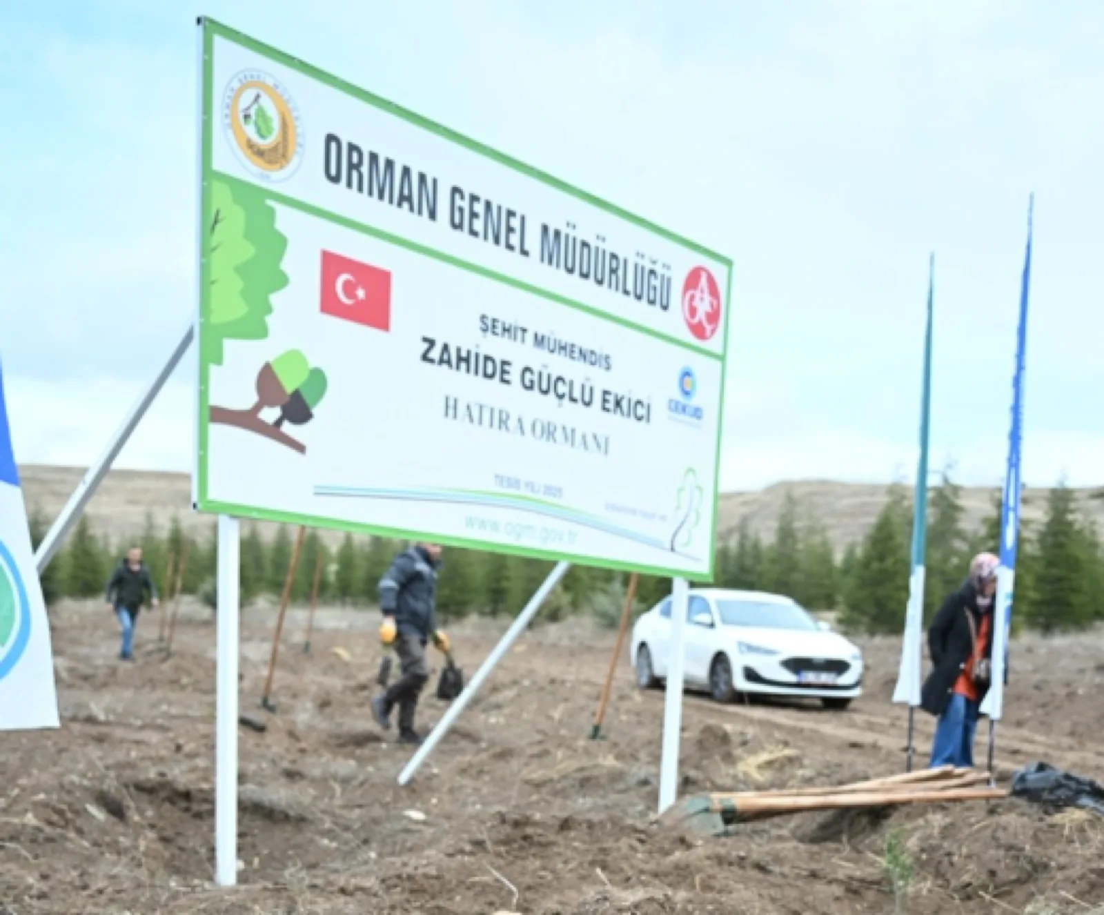TUSAŞ şehidi Ekici anısına 500 fidan toprakla buluşturuldu